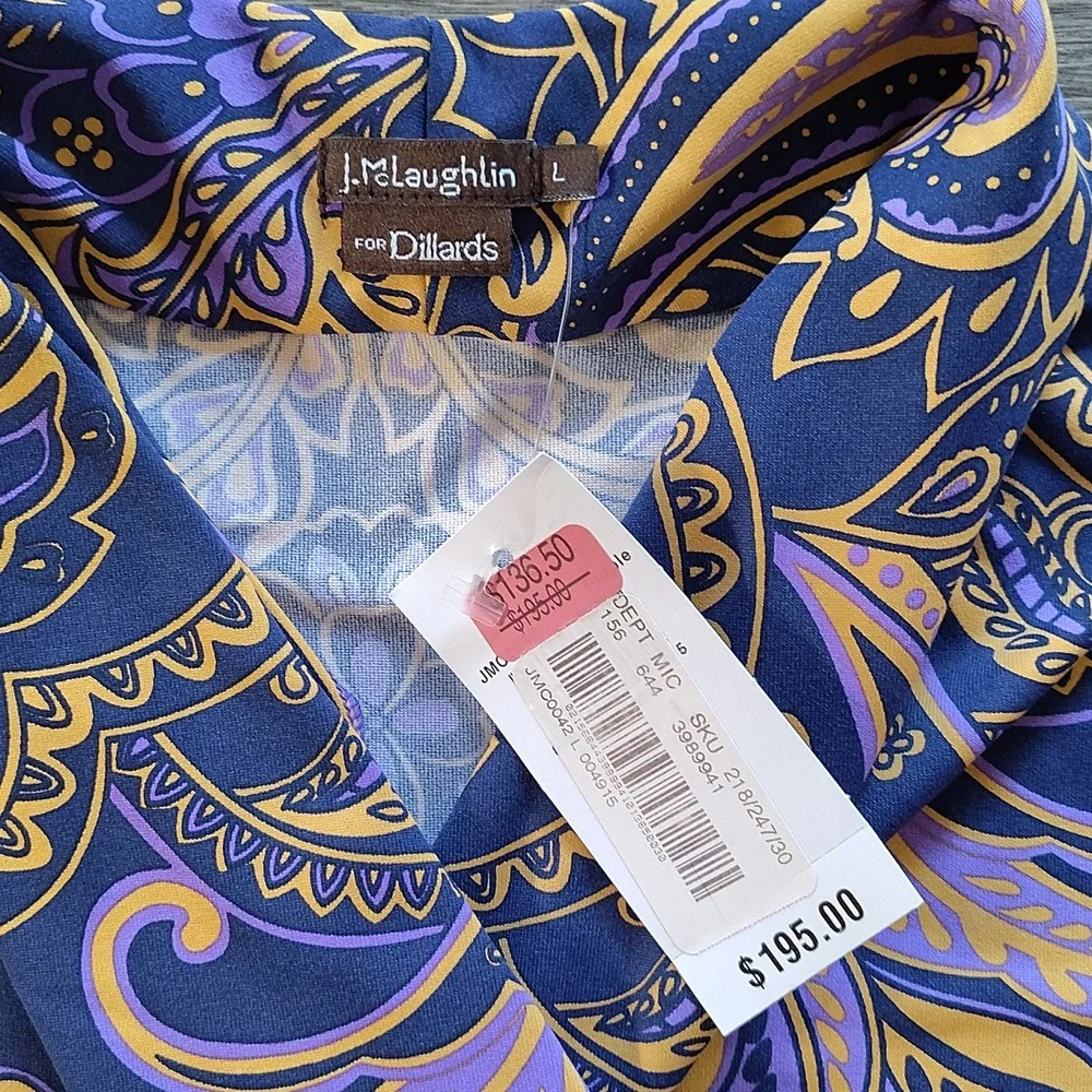 J. McLaughlin For Dillards Dress. Size L - Picture 2 of 12